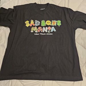 SadBoyz Black Graphic USA Tour 2024 Short Sleeve Tee